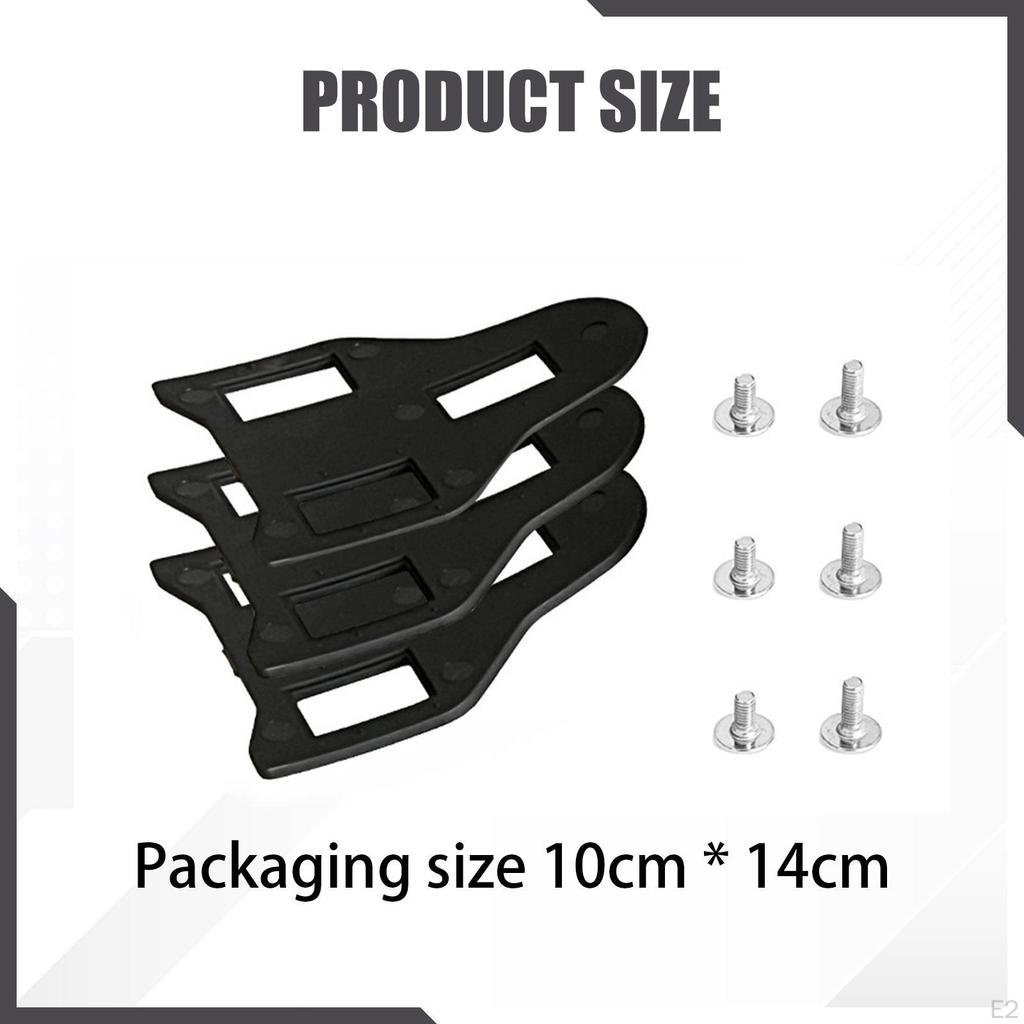 3x Bike Cleats Bicycle Pedals Cycling Accessories Replacement Outdoor Lightweight Indoor Compatible