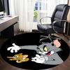 1pc Tom Jerry Office Round Area Rug, Under Office Chairs Bedroom Living Room Home Decor, Room Decoa1016107