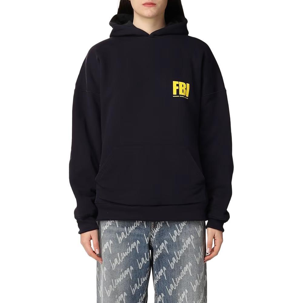 Balenciaga Двусторонняя толстовка с капюшоном и завязками 682144TLVM44084