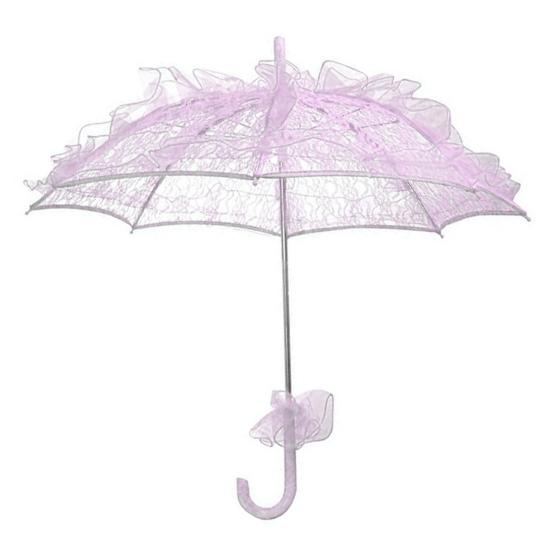 Винтажный кружевной вышитый зонт с длинной ручкой, легкий декоративный зонт для свадебной вечеринки, танцевального представления, зонт для фотосъемки