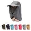 New Summer Men's And Women's Caps, Protective Baseball Caps, Anti-Droplet, Detachable, Breathable Sunhat, Sunscreen Hiking Hats
