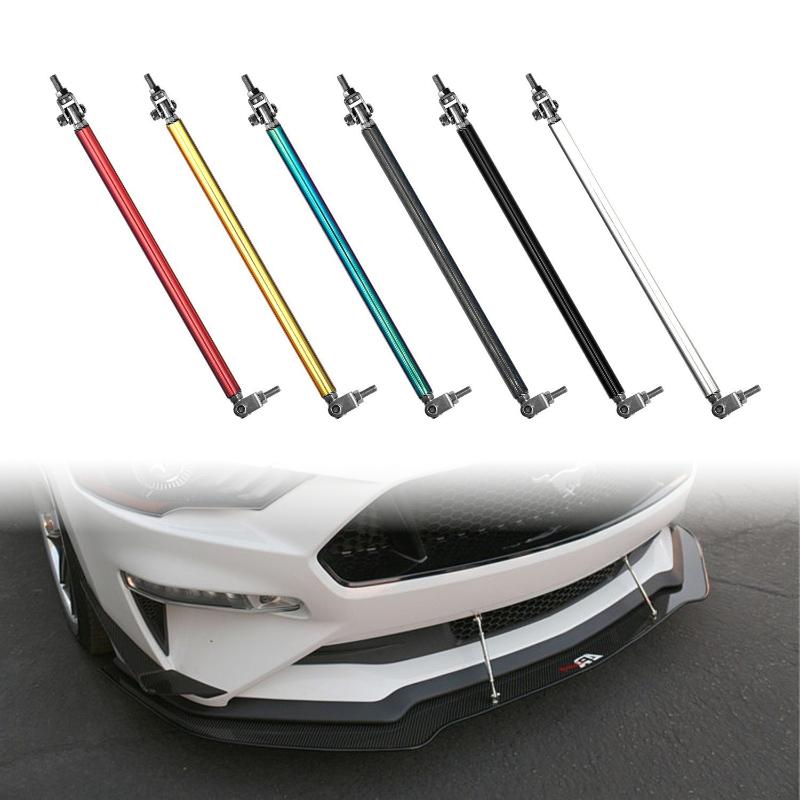 2X Универсальный Гоночный Регулируемый Передний Задний Сплиттер Губы Бампера Комплект Опорных Штанг Гоночный 75мм/100мм/150мм/200мм Стайлинг Авто Тюнинг