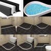 Self-Adhesive Shower Water Barrier Silicone Seal Strip Water Stopper Bathroom Door Threshold