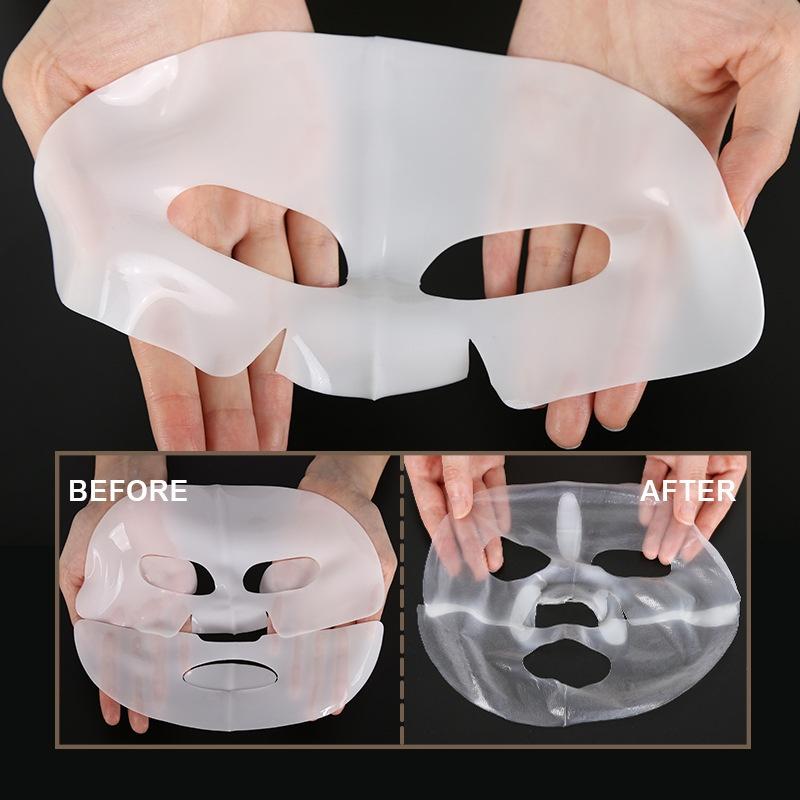 Белая прозрачная маска для лица коллагеновая маска для лица эмульсия растворимая абсорбируемая прозрачная маска для лица гидрогель