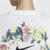 Nike Спортивная одежда Artist Collection Цветочный логотип Графический круглый вырез Футболка Женские футболки Белый HF4684-133