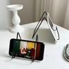Simple Mobile Phone Stand Desktop Tablet PC Stand Metal Creative Decoration Home Simple Iron Art Support Frame