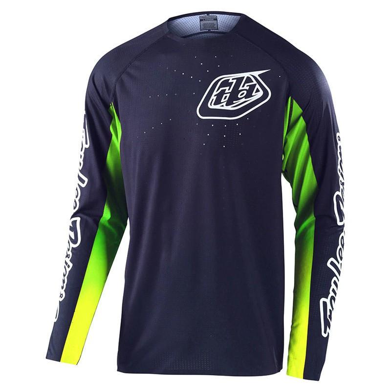 Mens Long Sleeve Quick-Dry Cycling Jersey Mountain Bike Off-Road Motorbike Riding Sportswear