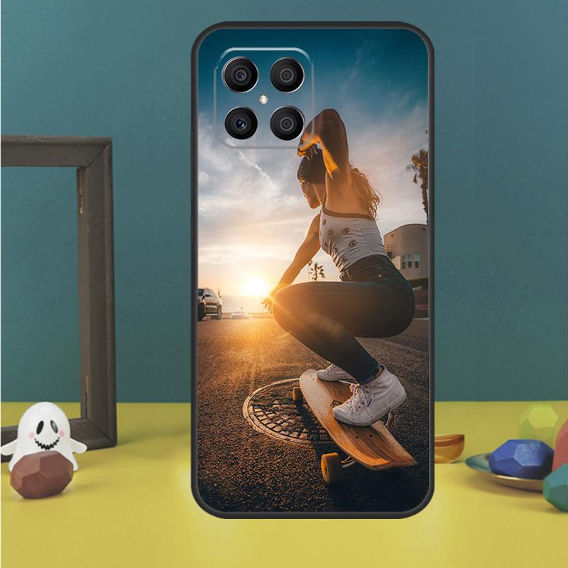 Крутой чехол-скейтборд для Honor X9a X8a X8b X9b X9c X8 X9 50 70 90 Lite Honor 200 Lite Magic 7 5 6 Pro