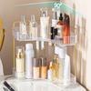Угловая полка для ванной комнаты, органайзер для хранения, большая вместимость, несколько ярусов, простая установка, органайзер для косметики