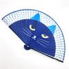 pcs Cat Patterns Bamboo Wooden Handmade Summer Gift Home Decoration Silk Fan Folding Fan Fan Crafts