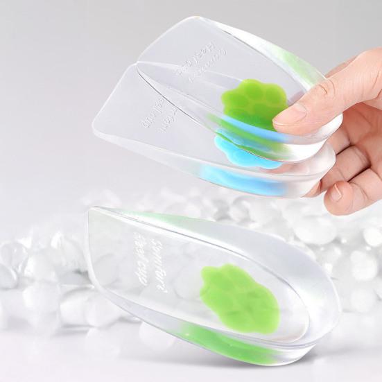 1 пара гелевых подпяточников, очень мягкие, износостойкие, амортизирующие, удобные клиновидные вставки для обуви, гелевые чашечки для пяток