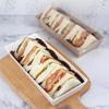 50pcs Macaron Boxes Plastic Dessert Cupcake Packaging  Sandwich Cases Container Wedding Party Supplies Swiss Roll