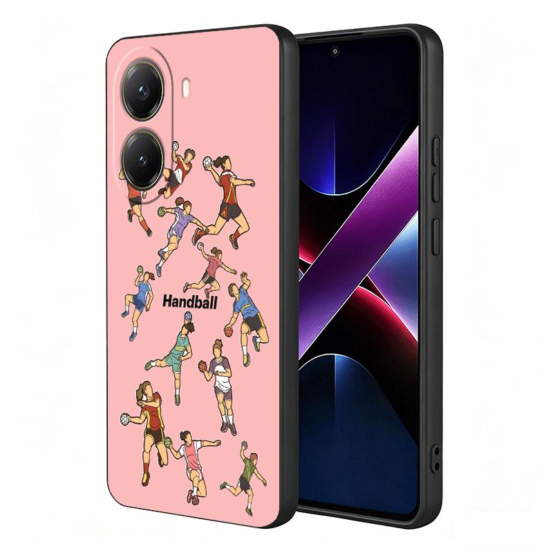 Handball Sport Soft Phone Case for Xiaomi Poco X5 X6 X7 X8 Pro Max X3 F7 F8 Ultra M8 M7 M6 M5 Redmi 15 15C 14C 13C 12C X4 F6
