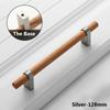 Zinc Alloy Wood Door Handle 96/128mm Bedroom Wardrobe Bookcase Kitchen Cupboard Door Pulls Modern Simple Furniture Hardware