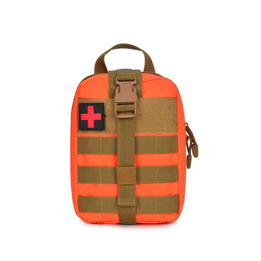“Tactical Camo Outdoor Medical Bag - Multifunctional Emergency & First Aid Kit”