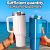 Запасные соломинки для стакана Stanley Quencher ProTour с откидной крышкой, 40 унций, соломинка Reble с чистящей щеткой, аксессуары для стакана Stanley (Прозрачный,