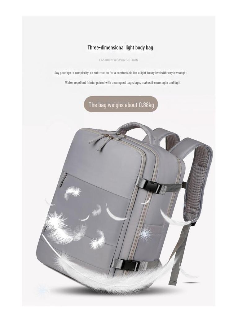 Unisex Business & Travel Backpack - Large Capacity, Expandable, Stylish Design for Short Trips & Laptop Storage