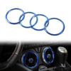 4 шт. Комплект накладок-колец на внутренние дефлекторы воздуховодов для Chevrolet Camaro 2017+ синий