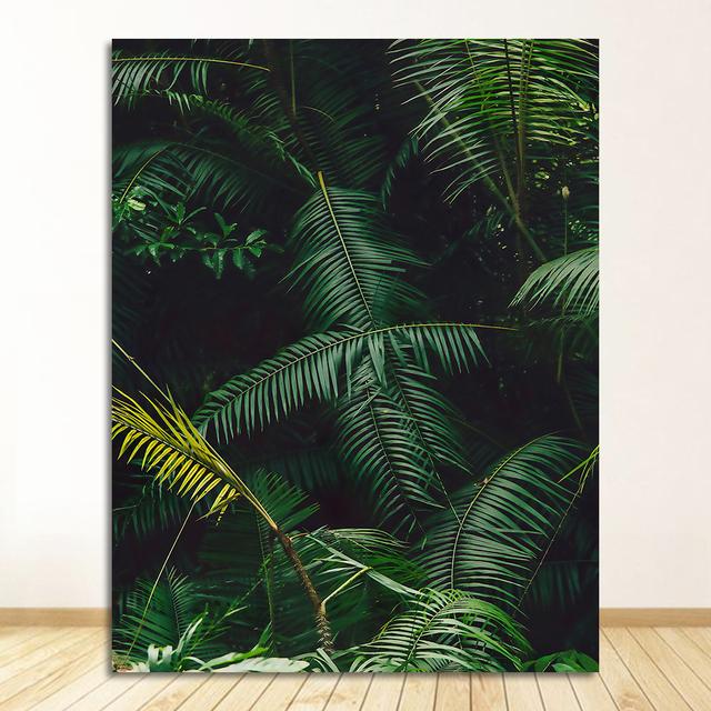 Настенная живопись, художественный постер, скандинавский ботанический принт, скандинавская картина для гостиной, домашний декор, зеленое растение, монстера, папоротник, холст