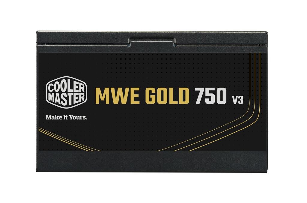 Cooler Master MWE Gold 750 V3 ATX PC Power Supply Unit 750W PS1563 3.1 Non-Modular MPE-7506-ACAG-BJP