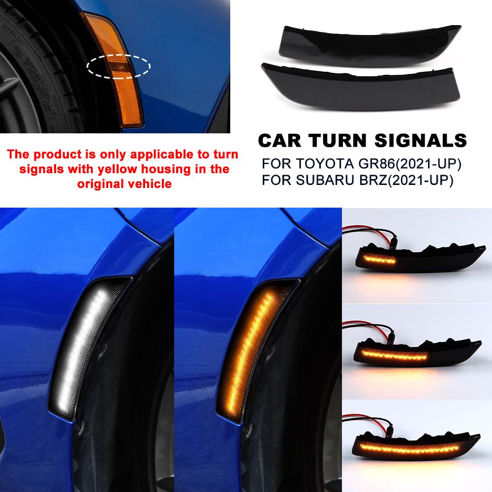 KUNGKIC For USDM Subaru BRZ ZD8 Toyota GR86 ZN8 2025 2025 2025 2025 2025 Turning Light Amber Signal LED Marker Blinker Indicator
