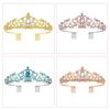 European and American Alloy Crystal Crown Birthday Dance Party Bride's Toasting Dress Headwear Crown Photo Props