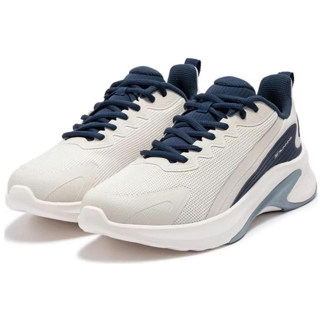 361 Cushioning Coverage Cushioning Coverage Low top Casual Running Shoes Men's Beige Blue 572342225 /