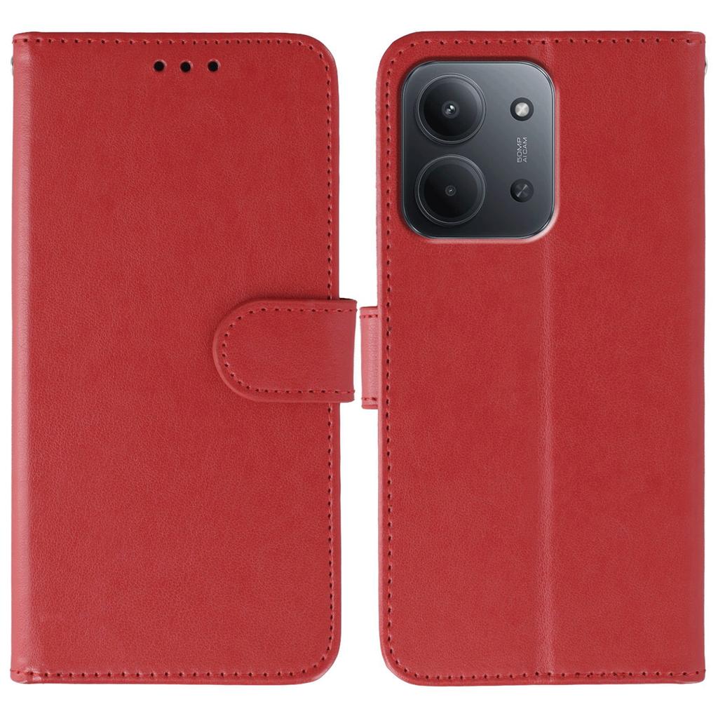 Для Xiaomi Redmi 15C 4G (Глобальный) (171 мм)/Чехол для Poco C85 4G из ПУ кожи, откидной кошелек, чехол для телефона со шнурком