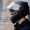 Men’s Anti-Fog Winter Motorcycle Helmet - Full Coverage, Warm, Electric Car Compatible