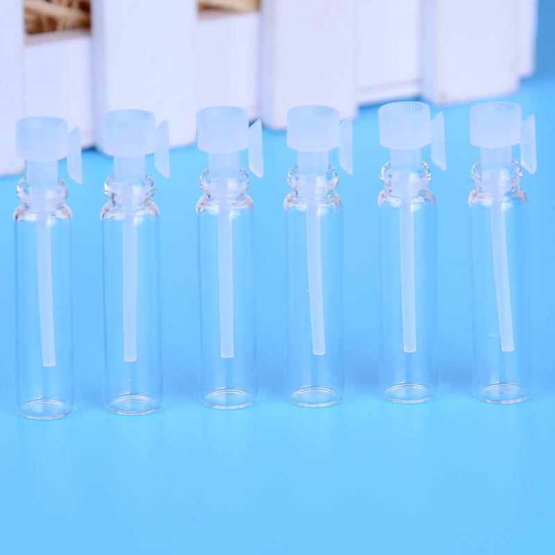 10/50Pcs Mini 1Ml Glass Vial Empty Laboratory Bottle Perfume Liquid Oil