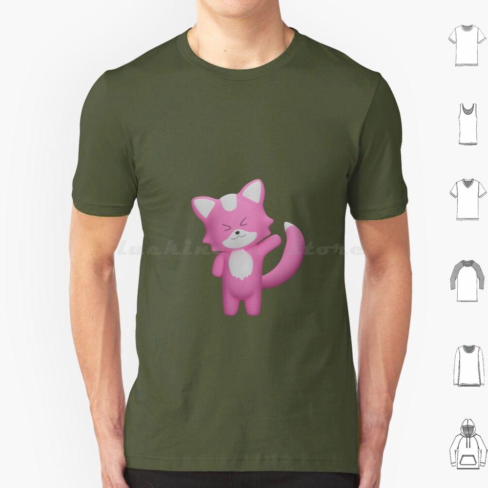 Привет Меня Зовут Патрисио Футболка Хлопок Мужская Женская DIY Принт Лиса Животное Милые Забавные Животные Розовая Эстетика Кошка Котёнок Каваи