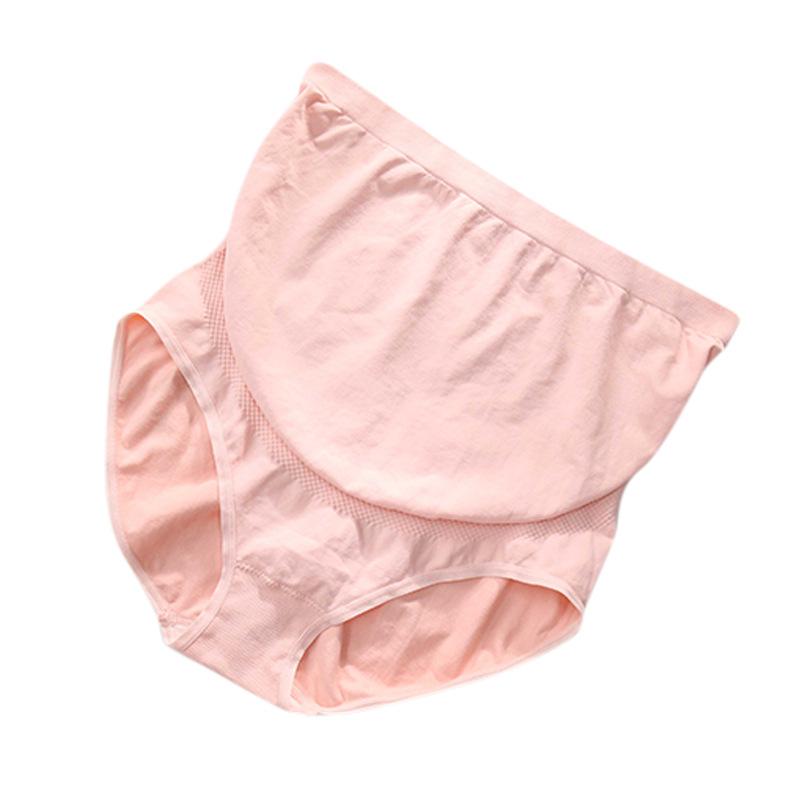 Нижнее белье для беременных Over Bump, бесшовные трусики для беременных с высокой талией, поддерживающие послеродовой живот