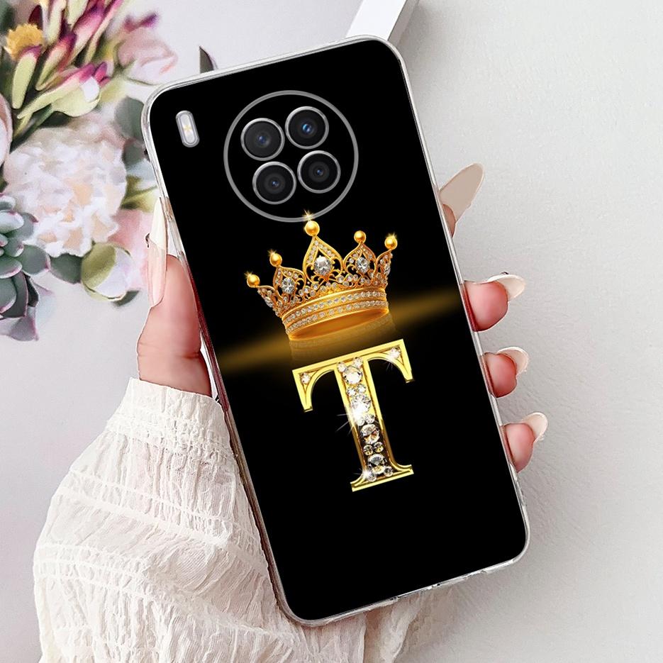 Чехол для Huawei Nova 8i Honor 50 Lite Новый Чехол с Буквами Короны Прозрачный Силиконовый Мягкий Тонкий Чехол для Телефона Для Honor 50 Lite Nova8i