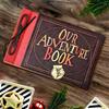 20 Pages DIY Adventure Album Photo Album Handmade Scrapbook Adventure Book Retro Kraft Album Anniversary Wedding Guest Book