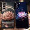 Чехол для телефона 'Цветок лотоса' для Samsung Galaxy S25 S24 S23 S22 S20 S21 FE Ultra S10 S10E S9 Plus 5G Мягкий ТПУ Чехлы Обложки Сумки