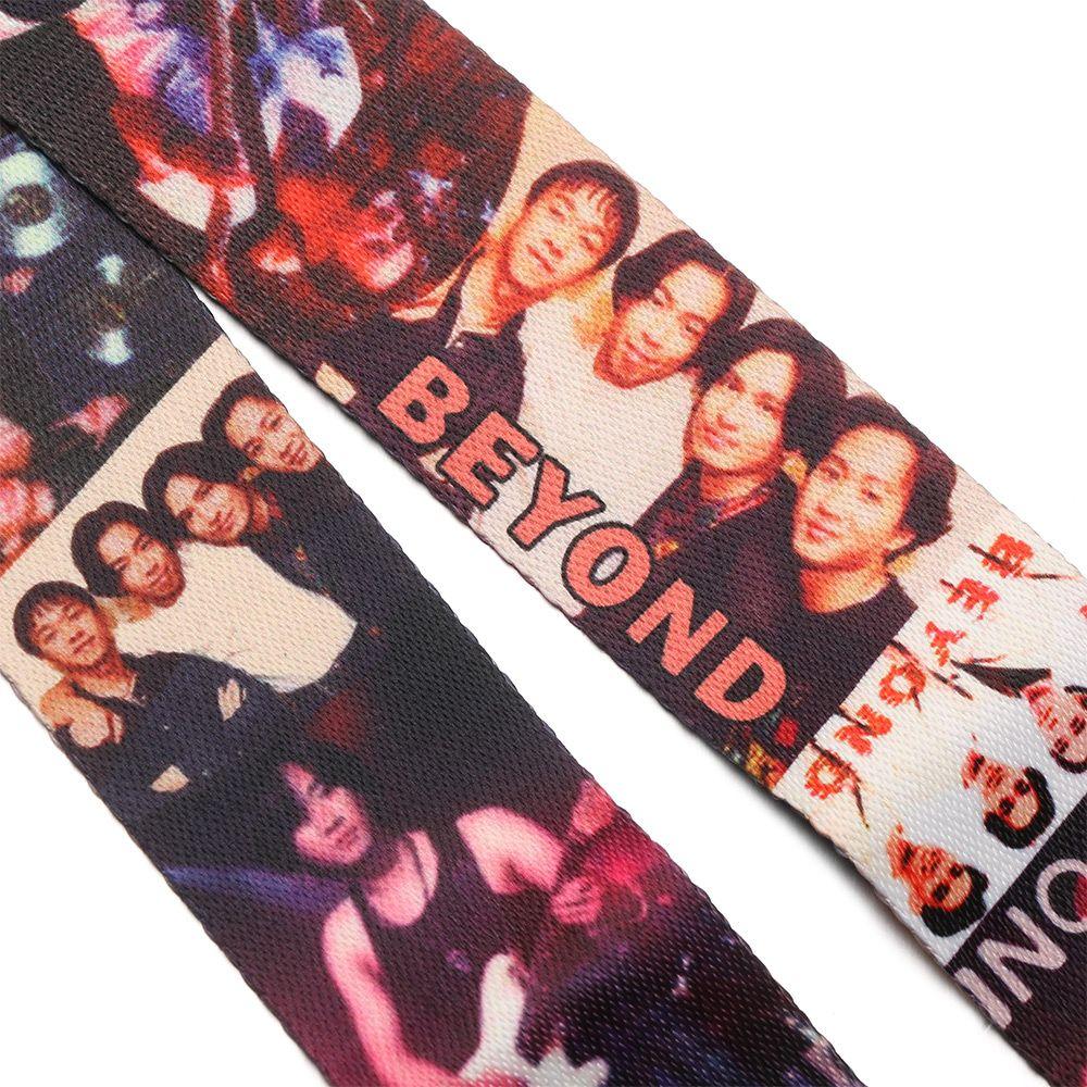 Профессиональный нейлоновый ремень для гитары с концами из ПУ-кожи, гитарные аксессуары, синий дизайн с подсветкой, ремень для гитары, ремень для бас-гитары