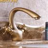 Newly Luxury Gold Bathroom Sink Faucet Basin Mixer Tap  Vessel Faucet 2 Handles Bath Faucet Basin Taps Water Faucet