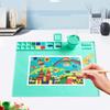 Silicone Craft Mat Multipurpose Silicone Art Mat Counter Mat Table Protector for Kids Painting DIY Clay Project Art Supplies