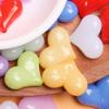 500g Beads Pendant Single Hole Acrylic 22*17mm Heart DIY Jewelry Making Earrings Making Bracelets Candy Color Accessories