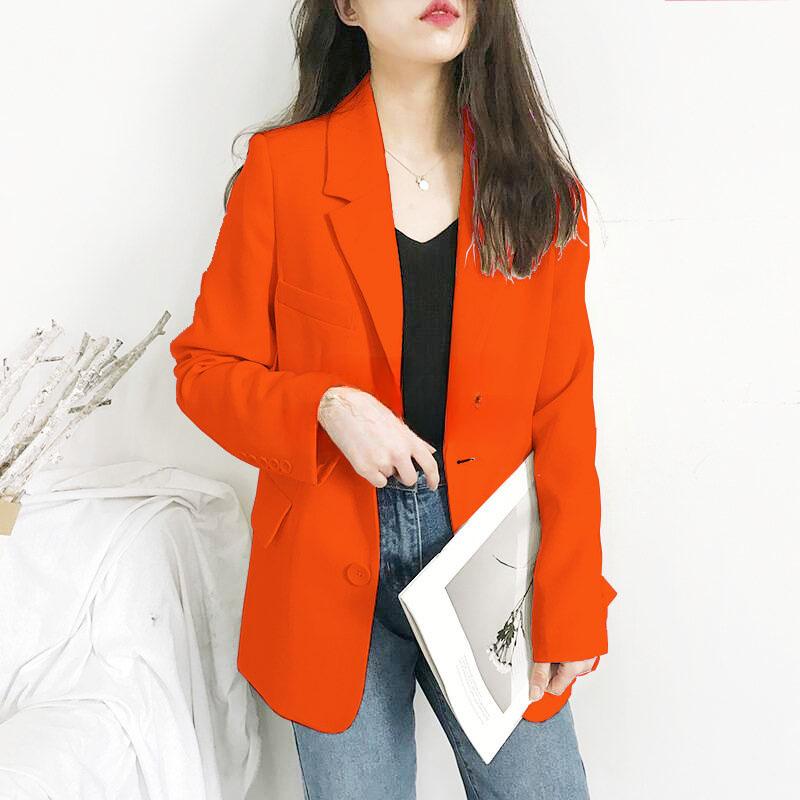 Elegant Blazer Women Fashion Vintage Suit Jackets Jackets Coat Office Lady Chic Classic Solid Casual Oversized Outerwear