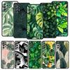 Чехол для телефона Monstera Green для Samsung A51 A71 A21S A17 A11 A15 A25 A41 A23 A33 A53 A73 A07 A03S A05S A13 A35 A55 5G