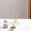 Ice Cream Cone Holders Stainless Steel French Fries Stands Food Cone Display Stand for Individual Waffle Pizza Charcuterie Kitchen Restaurant Party