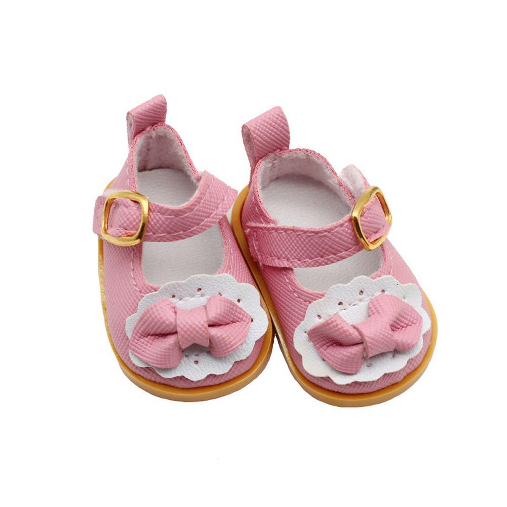 Хлопковая кукла Ручная работа Сапоги 14 дюймов Обувь для куклы Кожаная обувь для куклы Повседневная обувь для куклы Мини-туфли с бантом