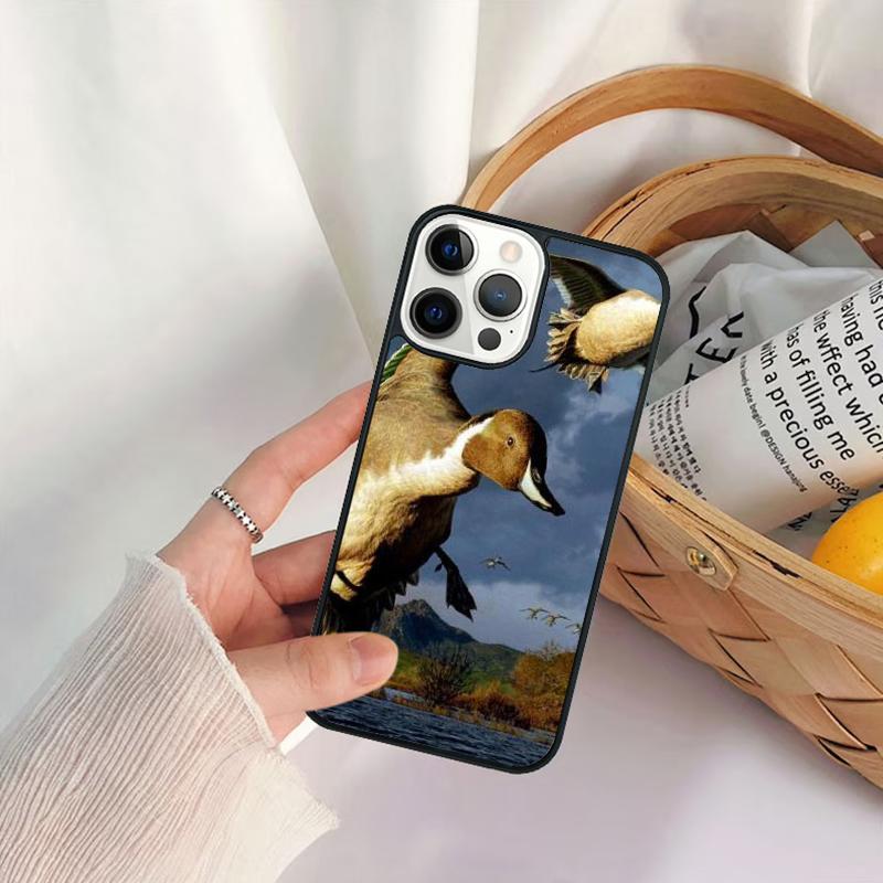 Bird Duck Hunting Sunset Phone Case For iPhone 17 Air 16 15 14 11 12 13 Pro MAX Plus coque Cover Shell