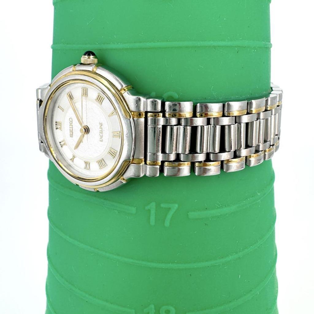 [USED] Battery SEIKO EXCELINE Round Two-tone Watch