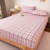 100% хлопок простыня на резинке клетчатая простыня с начесом покрывало эластичное постельное белье домашний протектор матраса sabana (Нет наволочки)
