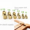 Copper 180° Column Bucket Hinge, 8mm-16cm, Pure Copper Concealed Hinge In Gift Box