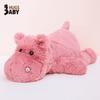 Soft Hippo Plush Toy Children'S Gift Living Room Pink Hippo Doll Throw Pillow Doll