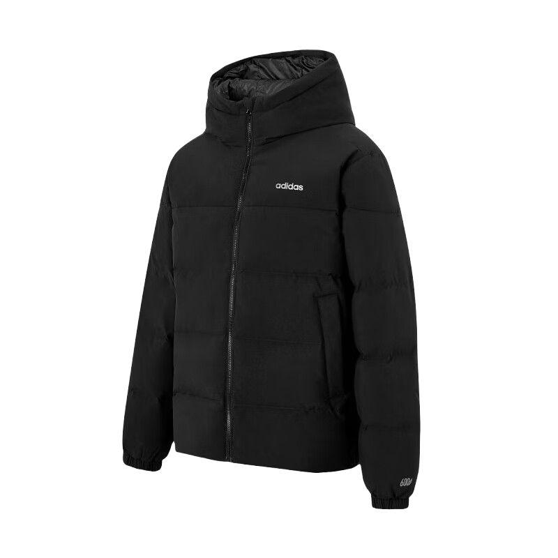 Мужские пуховики Adidas Мужские Черные С капюшоном Умеренные