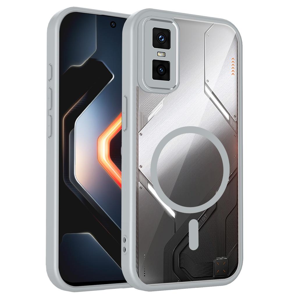 Для Infinix GT 30 Pro Чехол-крышка с магнитной беспроводной зарядкой Magsafe, с подушкой безопасности, противоударный, акриловый чехол, чехлы для телефона Infinix GT 50 Pro